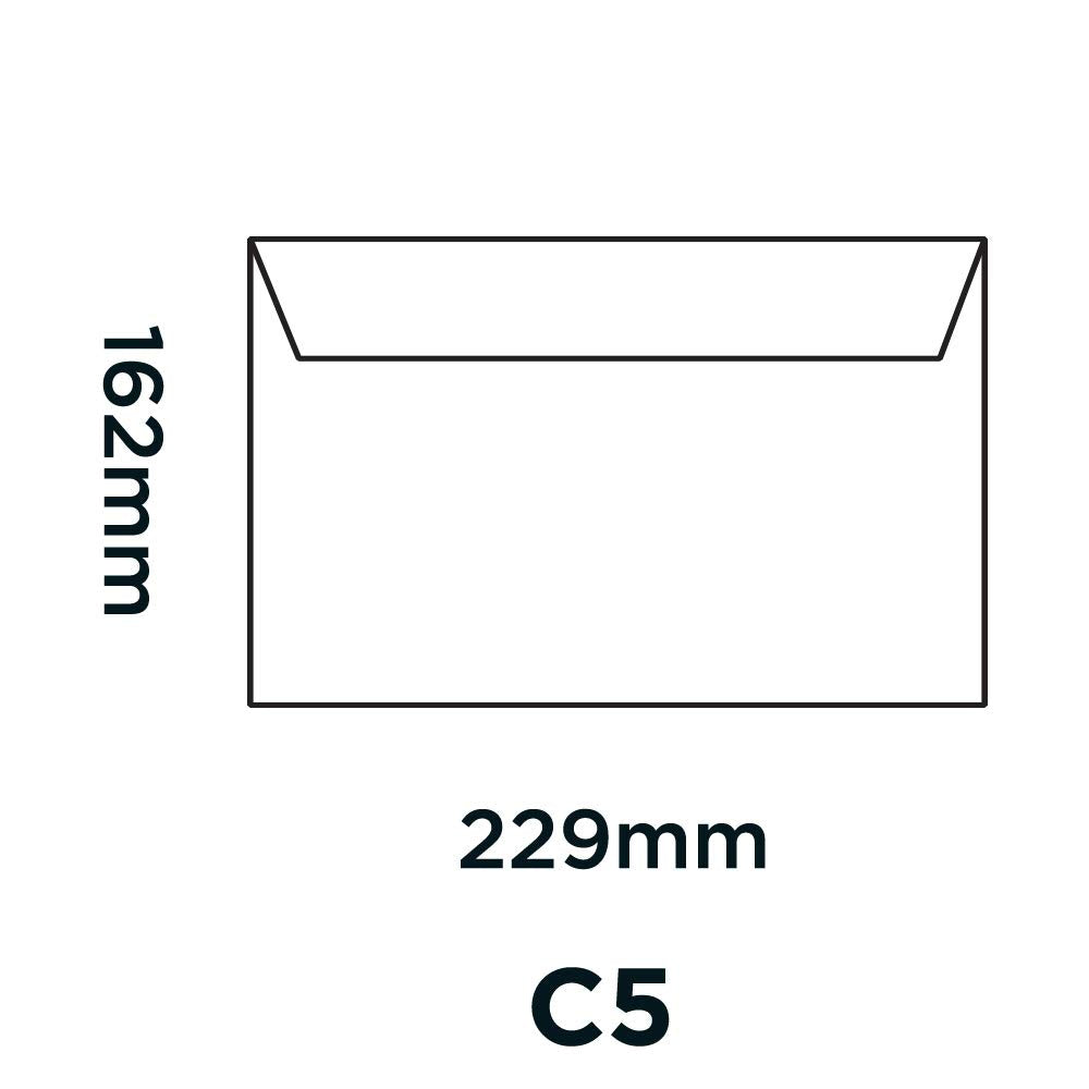 Blake Premium Business C5 Envelopes 162 x 229 mm 120 gsm Oyster Wove Peel & Seal Wallet Pack of 50 2