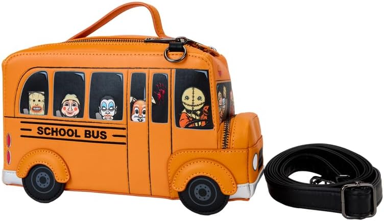Loungefly Trick 'r Treat School Bus Figural Crossbody Bag 1