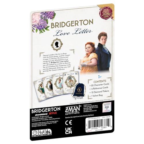 Z-Man Games Love Letter - Bridgerton Family Card Game for 2-6 Players