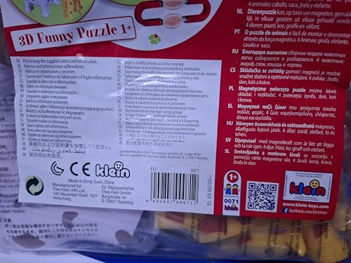 Theo Klein 71 Funny Puzzle Magnetic Animals - Educational Toy for Toddlers 1 Year and Up 15