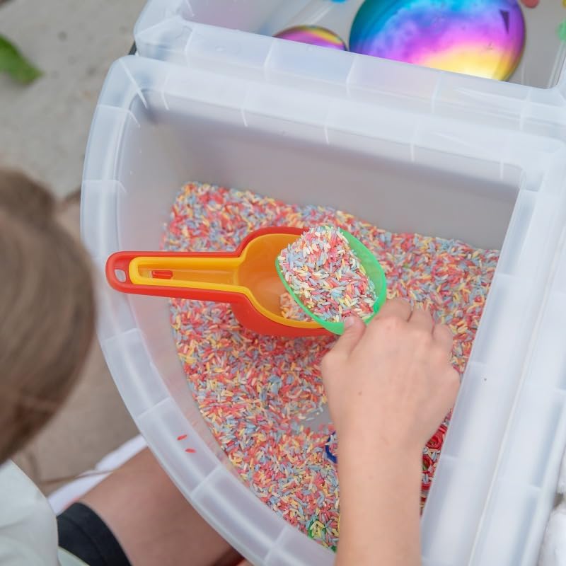 tickit Translucent Nesting Scoops - 3 Pcs for Sand & Water Play | Motor Skill Development | Ages 10 Months+ 5