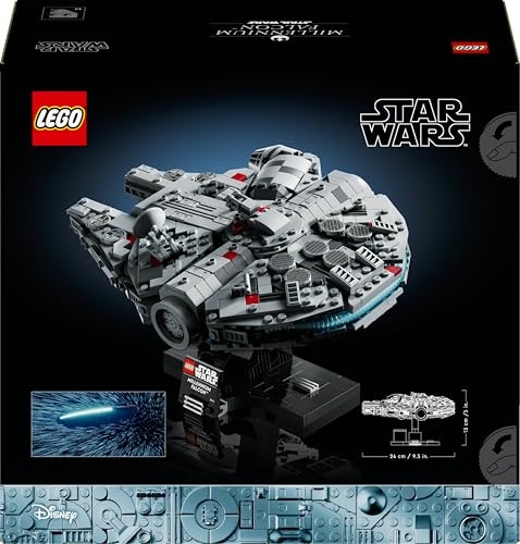 LEGO 75375 Millennium Falcon Model Building Set - Collectible Star Wars Vehicle for Adults 13