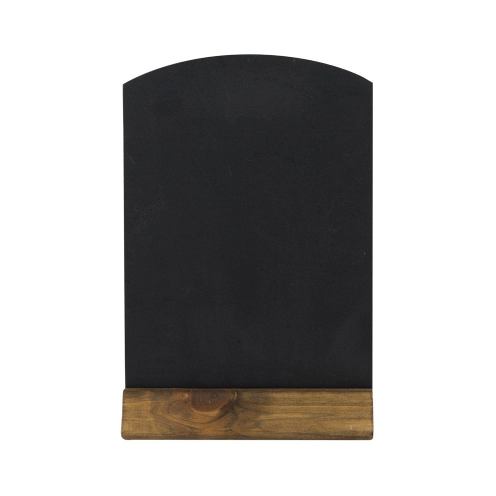 Chalkboards UK WC124F Table Top Chalkboard, Rustic Brown Wood, A4 Double Sided | Includes Chalk 3