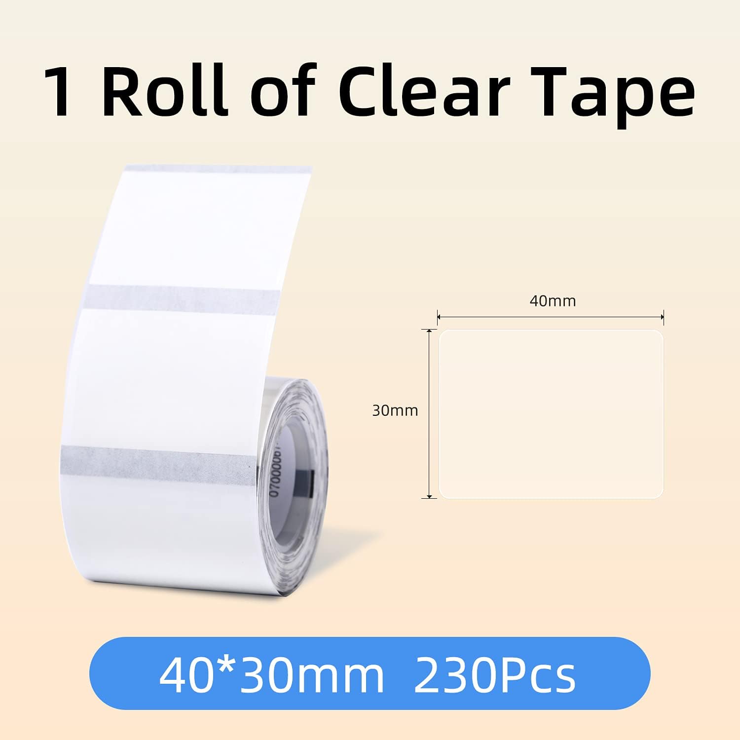 NIIMBOT Label Maker Tape for B1 B21 B3S, Waterproof Thermal Label Paper, Oilproo