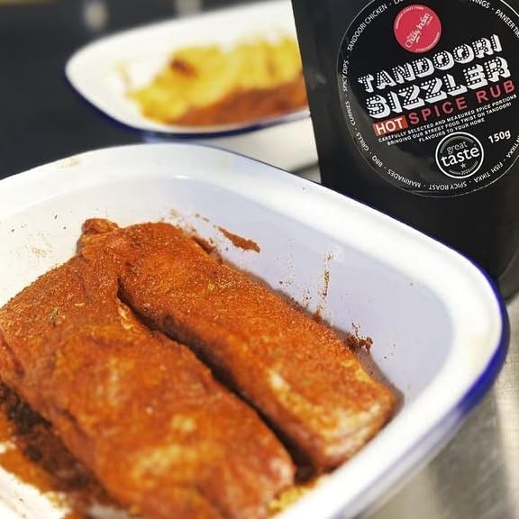 THE CHEEKY INDIAN - Tandoori Sizzler Hot Spice Rub 150g 2