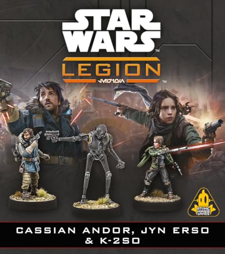 Asmodee Star Wars Legion - Cassian Andor, Jyn Erso & K-2SO Operatives Expansion | Multicolor