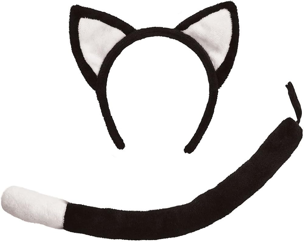 Bristol Novelty Cat Ears and Tail Set - Dress Up Play for Kids 2