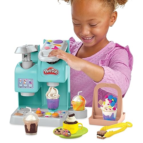 Play-Doh Super Colourful Cafe Playset - Pretend Play Coffee Shop with 8 Pots & 20 Accessories