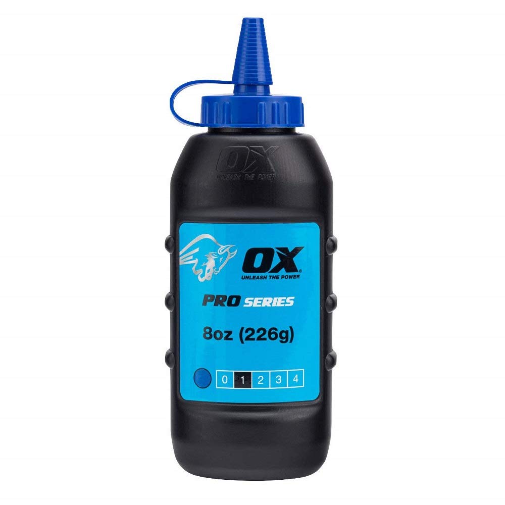 OX Tools OX Pro Chalk Refill - Blue Marking Out Chalk | 226g 1
