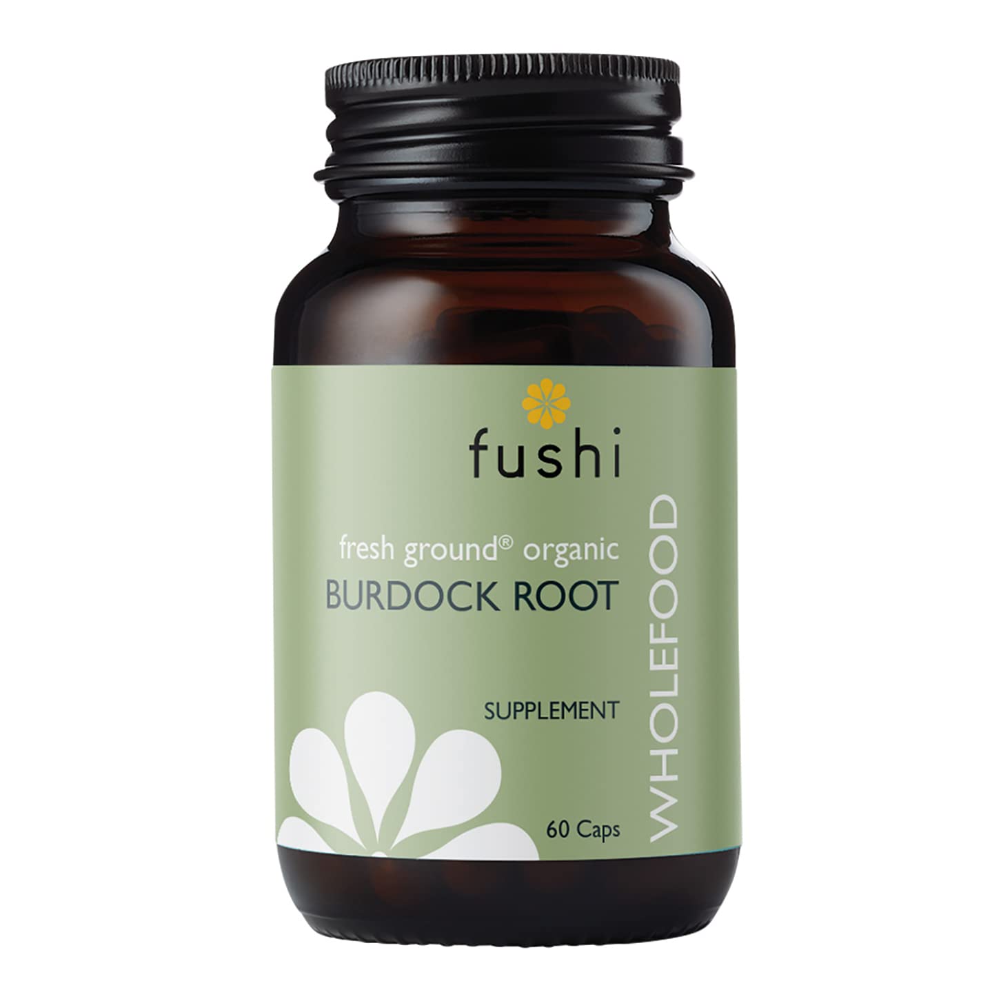 Fushi Organic Burdock Root Capsules - Fresh-Ground Whole Herb | 60 Count | Digestive Health Support 1