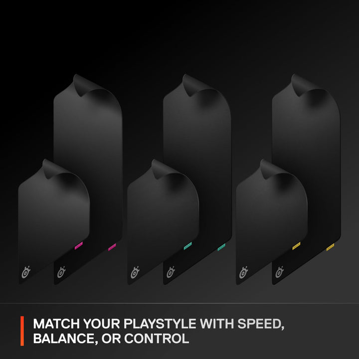 SteelSeries QcK L Performance Speed Gaming Mousepad - 49x42 cm, Extra-Dense 3.5mm Base, Black