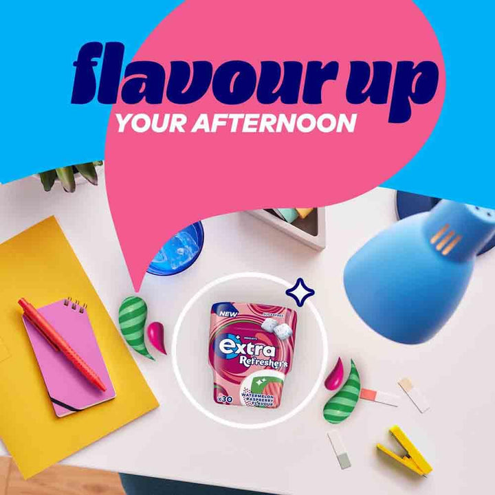 Extra - Watermelon Raspberry Flavour Sugarfree Chewing Gum (30 Pieces)