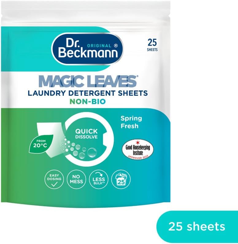 Dr. Beckmann - MAGIC LEAVES Non-Bio Laundry Detergent Sheets | 25 Sheets 4