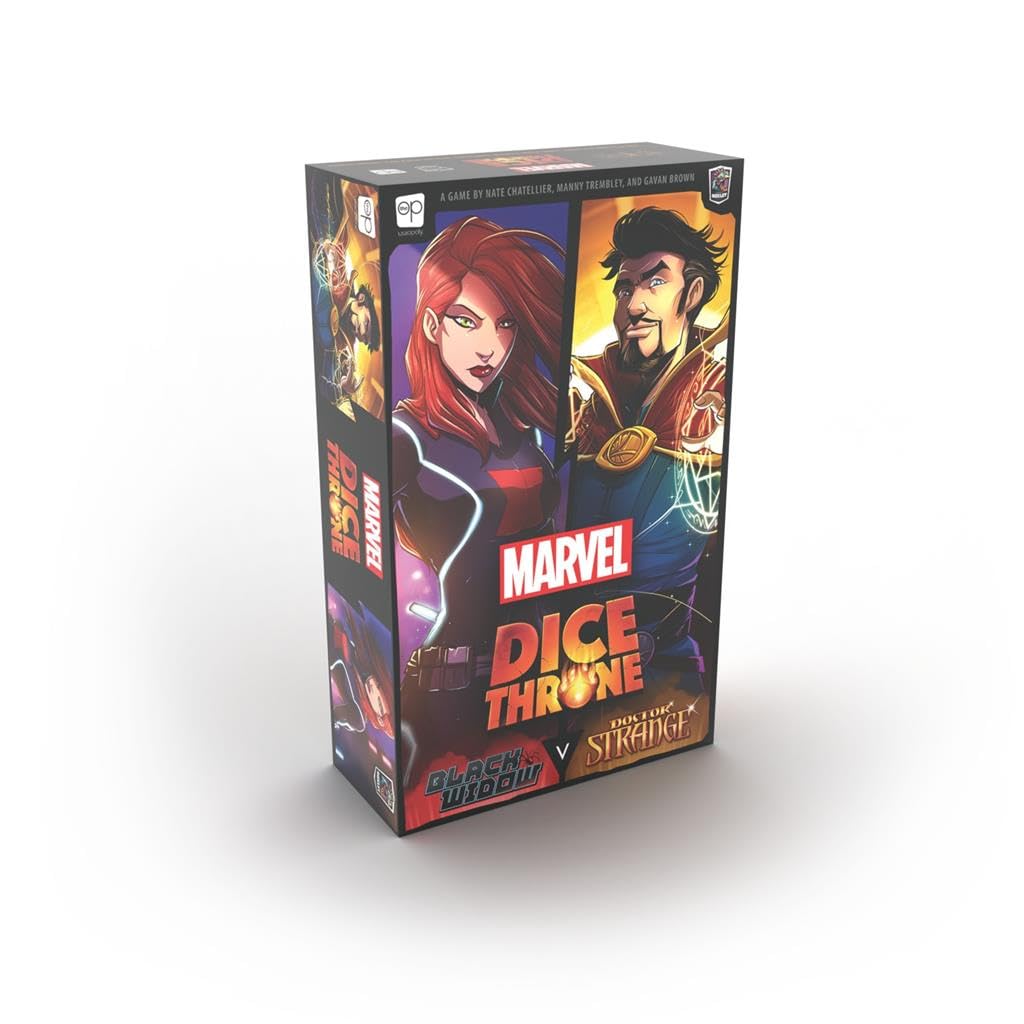 USAopoly Marvel Dice Throne Black Widow vs Doctor Strange Board Game 1