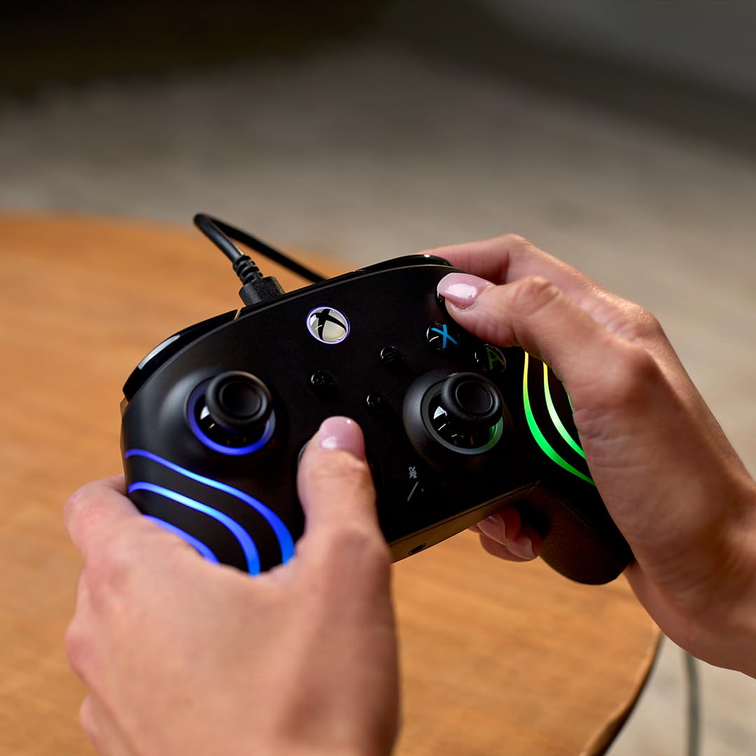 Turtle Beach Afterglow Wave Black Wired RGB Gaming Controller for Xbox & PC