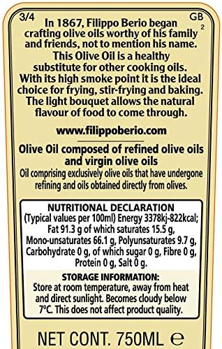 Filippo Berio Mild & Light Olive Oil (750 ml)