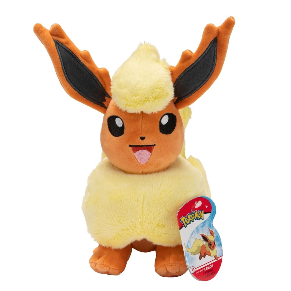 Pokémon Flareon 8-Inch Stuffed Animal Plush Toy | Super Soft Material | Authentic Details 2