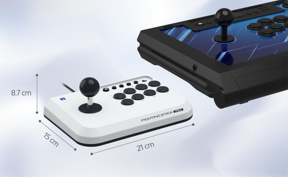 HORI Fighting Stick Mini für PS5, PS4 und PC – Offiziell lizenziert von Sony 4