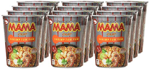 Mama Instant Cup Noodle with Shrimp Tom Yum Flavor 70 g - Pack of 12