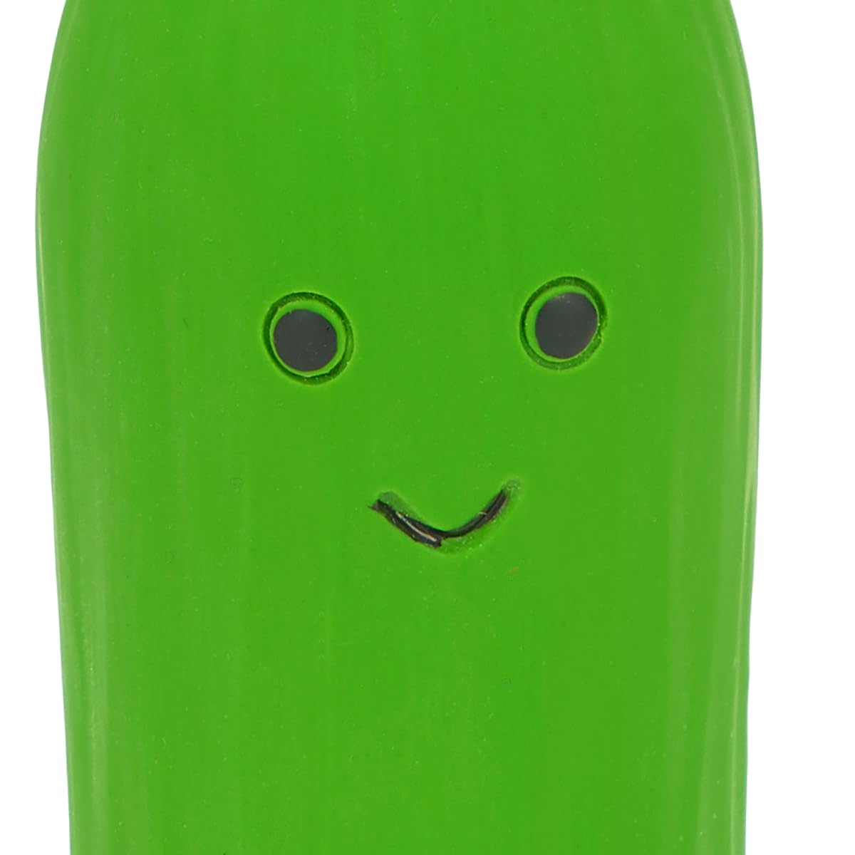 Petface Foodie Faces Cucumber Latex Dog Toy - Large | Squeaker | Natural Rubber 6