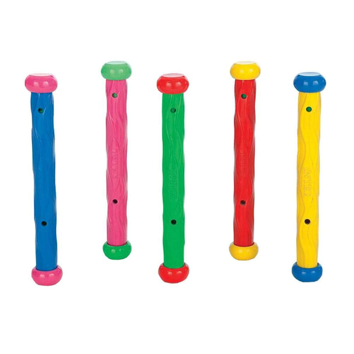Intex Summer Fun Dive Sticks - Pack of 5 Soft Flexible Pool Toys for Kids 6+