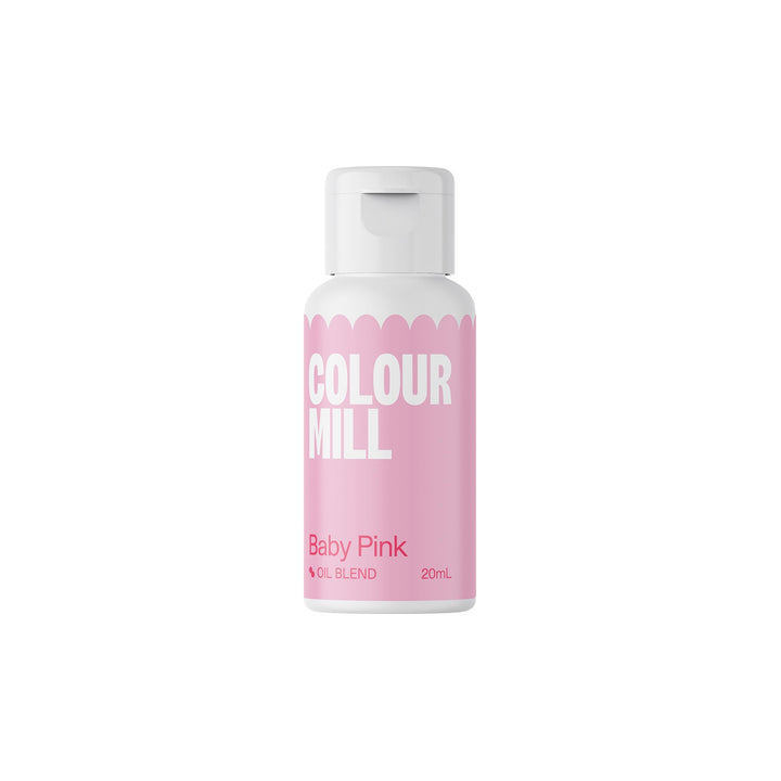 Colour Mill Oil Blend Food Colouring - Baby Pink, 20ml Oil-Based Baking Colouring