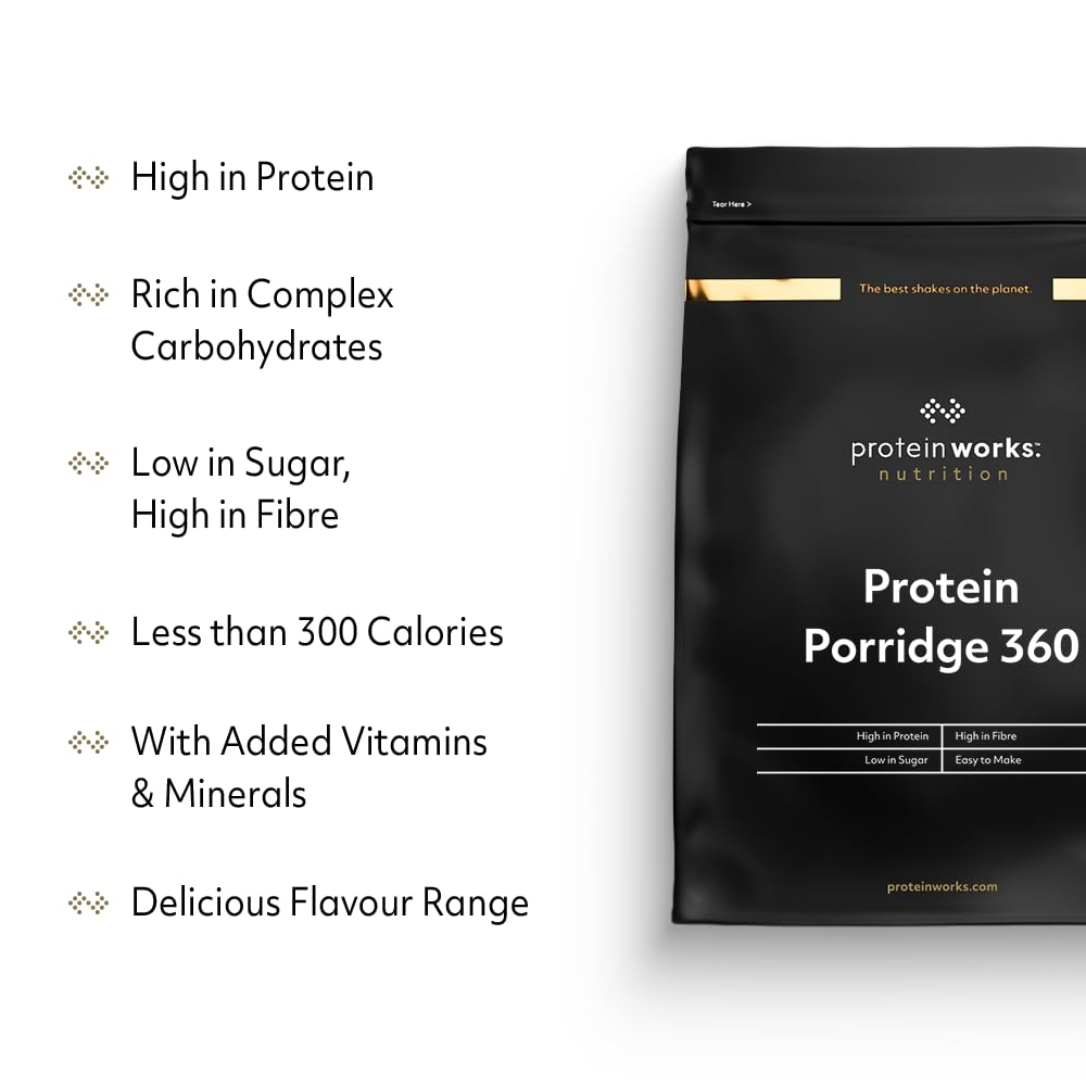 Protein Works - Protein Porridge 360, High Protein, Low Sugar Breakfast Porridge