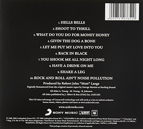 AC/DC - Back in Black [Audio CD]
