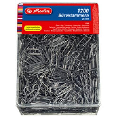 herlitz Zinc Plated Paper Clips - 26mm Length | 175 Pieces | Metal 3