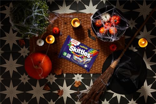 Skittles Darkside Fruity Chewy Sweets Party Pack - 18 Individually Wrapped Packs, 324g