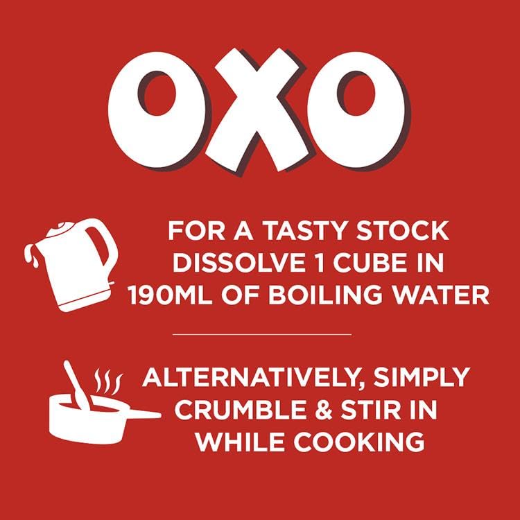 OXO Vegan Beef Flavour Stock Cubes - 12 Pack | Meat-Free | Bold Taste | 71g 5