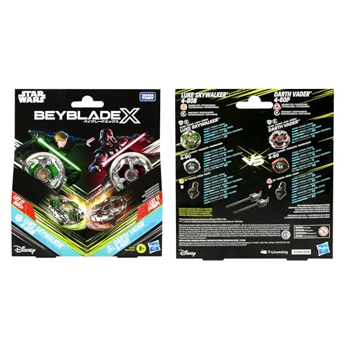 Beyblade X Star Wars Collab Luke Skywalker 4-80B vs. Darth Vader 4-60B Multipack Set | Ages 8+ 4