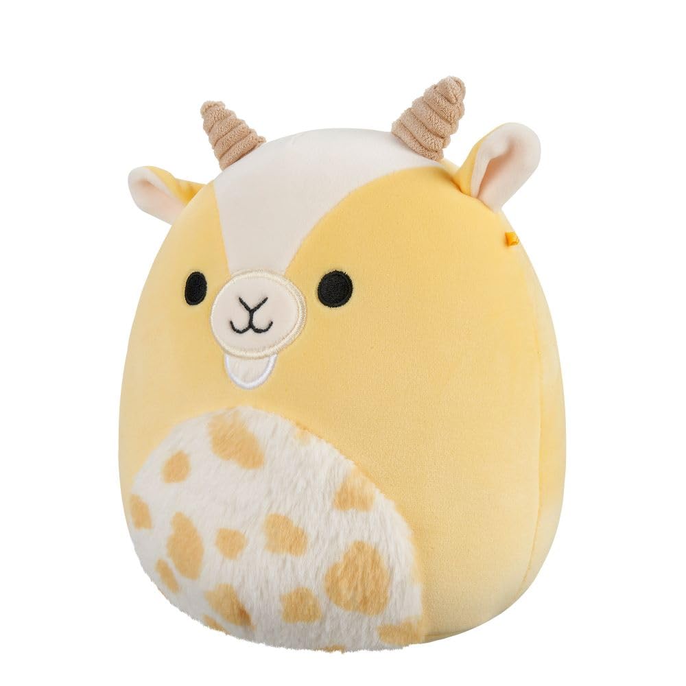 Squishmallows Miel the Yellow Goat Plush - 7.5 Inch Soft Stuffed Animal for Kids 3+