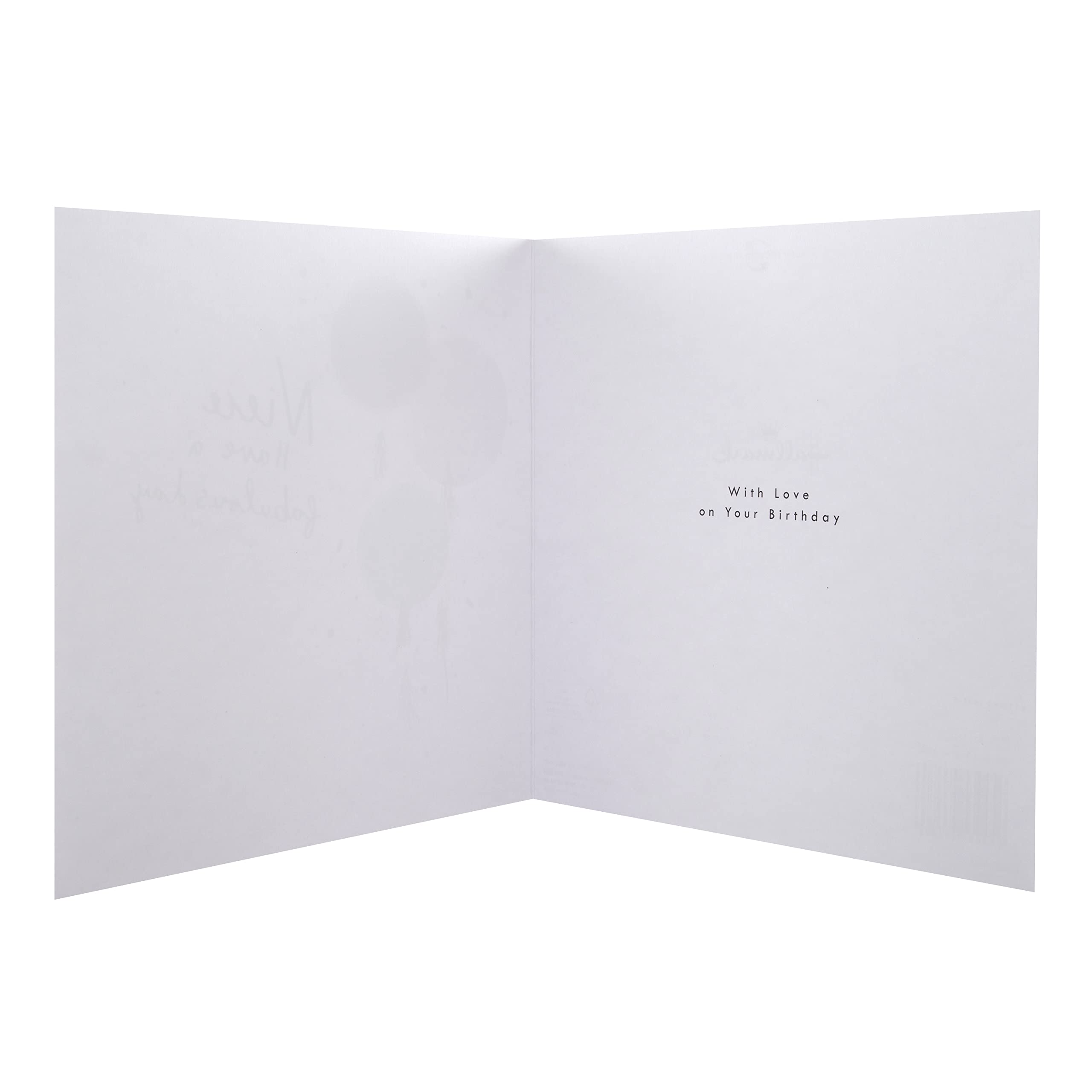 Hallmark Birthday Card for Niece - Large Size with Silver Foil & 3D Attachment