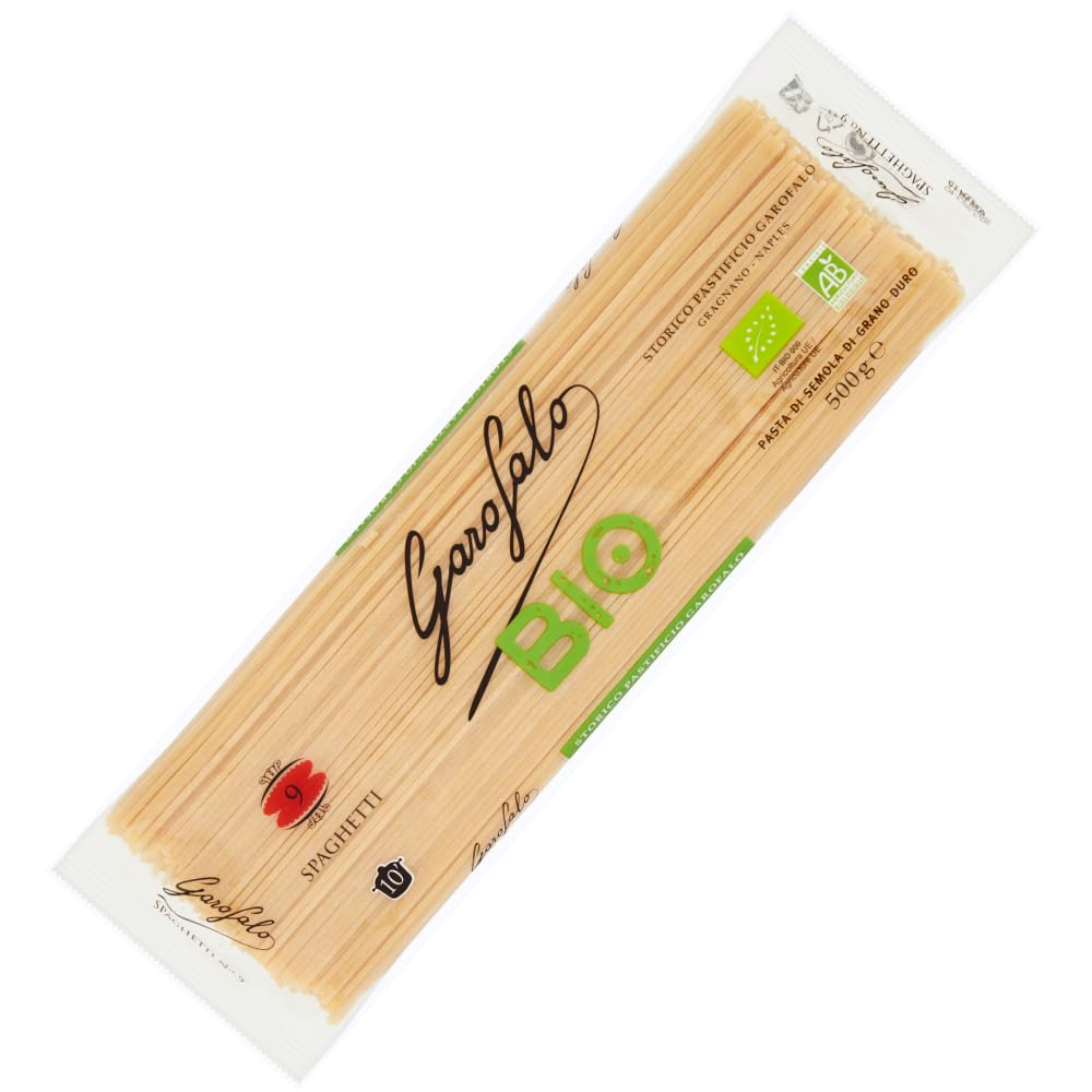 Garofalo Organic Spaghetti Italian Dried Pasta - 100% Organic Durum Wheat Semolina | Bronze Die Cut | 500g 1