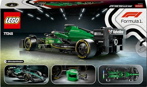 LEGO Speed Champions Aston Martin Aramco F1 AMR24 Race Car Toy - Building Set with Driver Minifigure for Ages 10+
