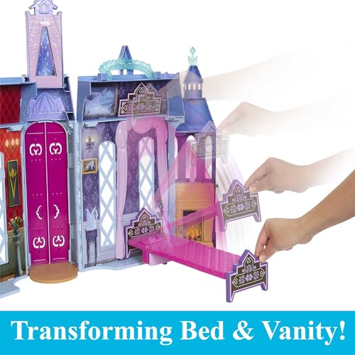 Disney Frozen Elsa's Arendelle Castle Playset - 2-Foot Tall Dollhouse with Elsa Doll & 15 Accessories (Ages 3-9)