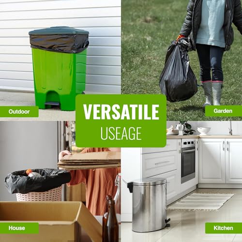 EcoBag Extra Strong Heavy Duty Refuse Sacks - 50 Pack, 70L, Recyclable Bin Bags