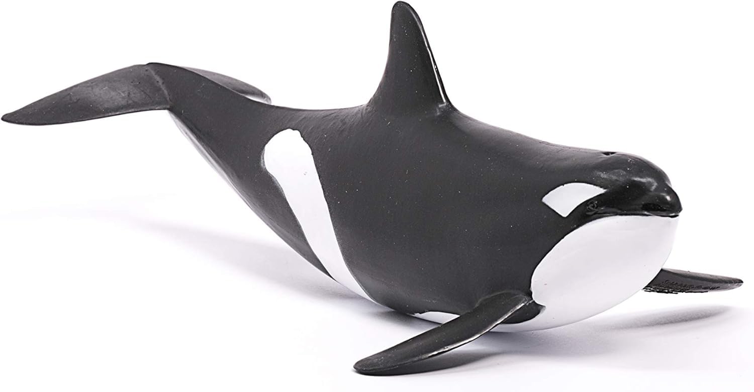 Schleich Wild Life Killer Whale Figurine 14807 | Ages 3+ | Black 8