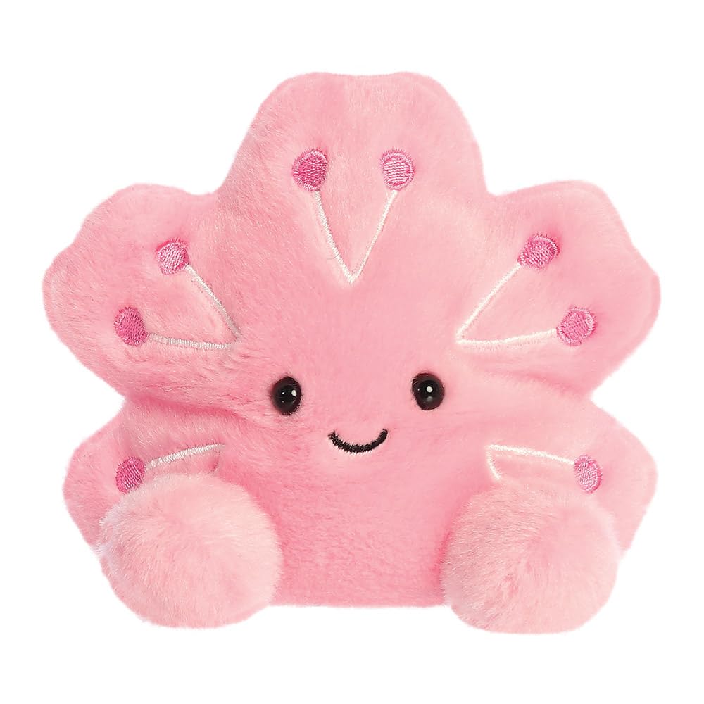 AURORA Palm Pals Hana Cherry Blossom Soft Toy - Pink Plush | 13cm | Suitable from Birth 1