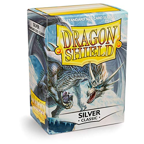 Dragon Shield Silver Standard Size Card Sleeves (100 Count)