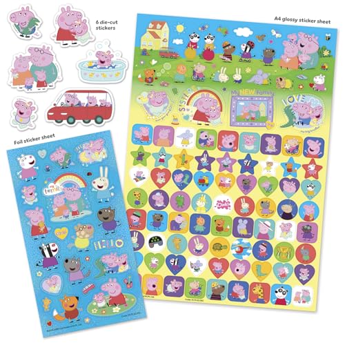 Paper Projects Peppa Pig Family Mega Sticker Pack - Evie the New Baby Sister Stickers 5