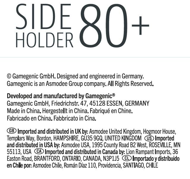 Gamegenic 80-Card Side Holder - Sideloading Deck Box with Cobra Neck, Green 10