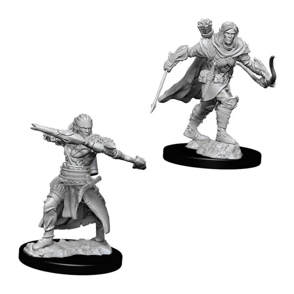 NECA Fantasy RPG Miniatures - 2 Count Character Pack | Primed Plastic | Clear
