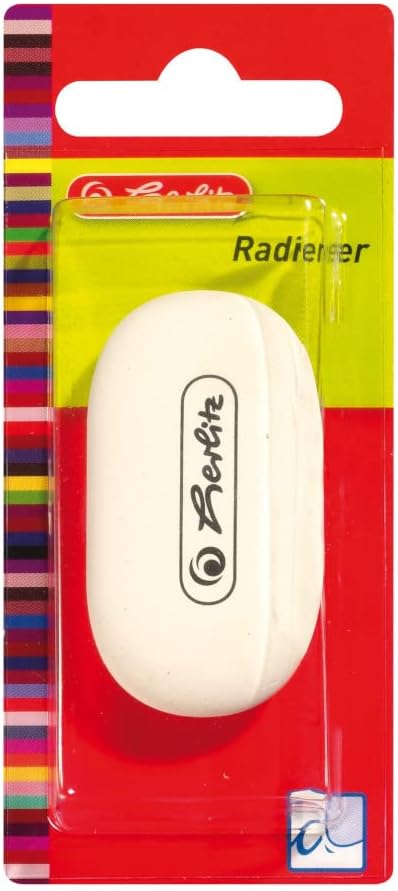 Herlitz Oval Shape Eraser - White