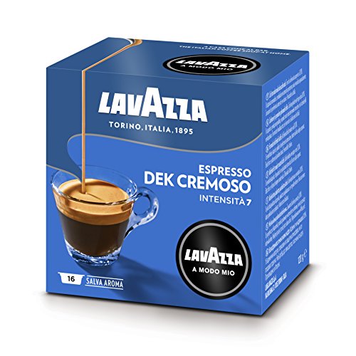 Lavazza - A Modo Mio Dek Cremoso Decaffeinated Coffee Capsules, 16-Count, 120 g