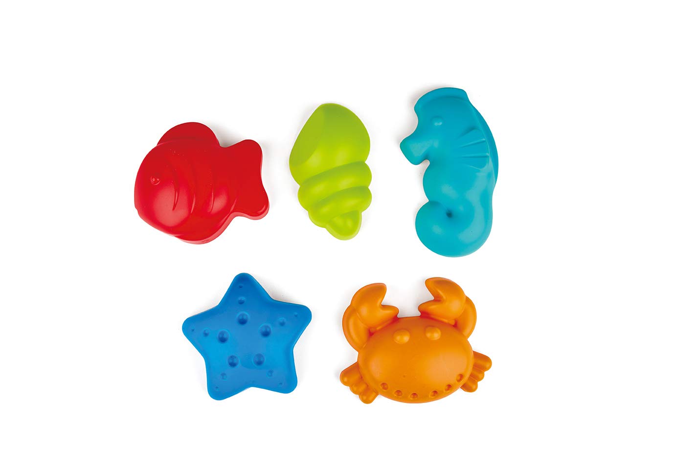 Hape Sea Creatures Sand Moulds - Beach Toys | Ages 2-6 | Plastic