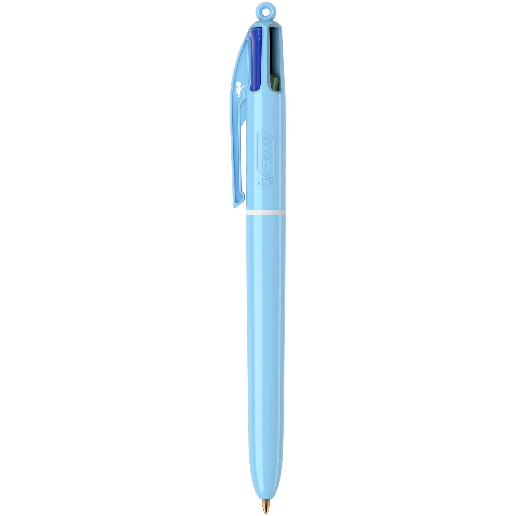 BIC 4 Colours Pastel Retractable Ballpoint Pens - Medium Point (1.0mm) - 6 Pack 9