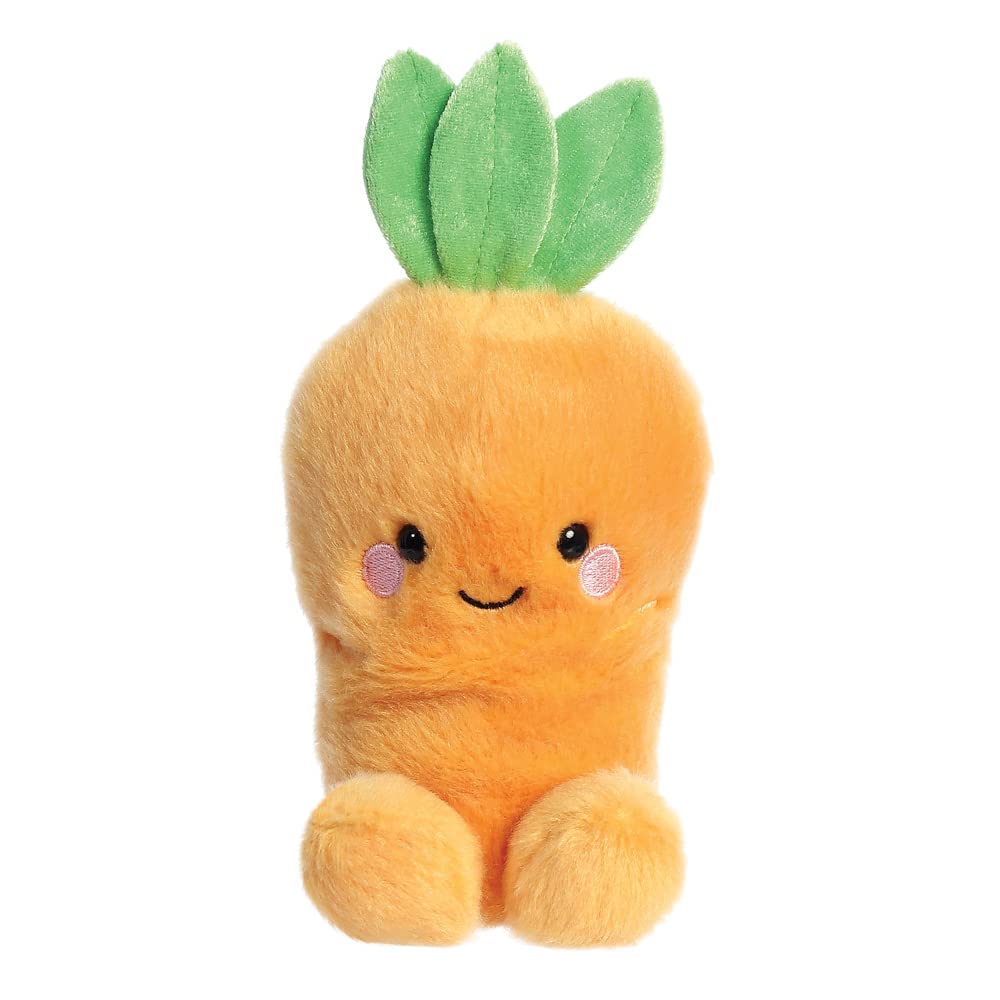 AURORA Palm Pals Cheerful Carrot Stuffed Animal | 5 Inch | Eco-Friendly | Orange 1
