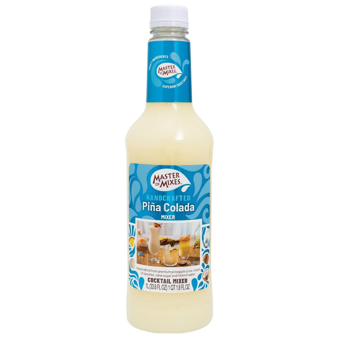 Master of Mixes Pina Colada Cocktail Mixer - 1 Litre | Serves 10 Drinks | Vegan, Gluten-Free 1